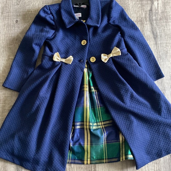 Bonnie Jean dress with coat size 6 - Picture 3 of 3